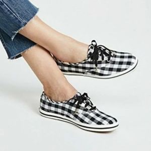 Keds x Kate Spade Champion Sneakers Black Gingham